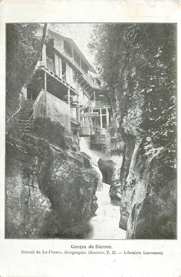 Gorges de Sierroz — Extrait de La France, Géographie illustrée, T. II — Librairie Larousse