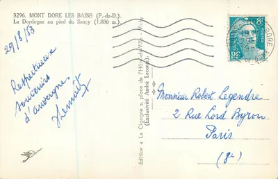 The Stork — Mont Dore Les Bains (P.-de-D.) — The Stork Edition — Back