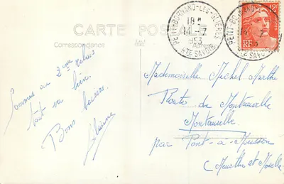 Petit-Bornand-les-Glières — a igreja, Cocogne alt. 1395 — editor desconhecido — Verso