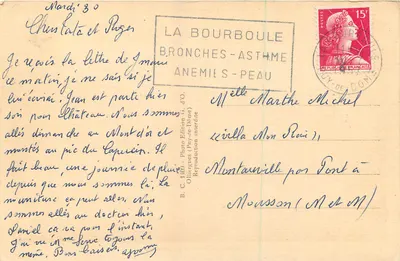 Mont-Dore — Vista geral — A Auvergne — Verso