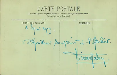 Caen — El Liceo — La Puerta de Entrada — LL. — n° 173 — Reverso