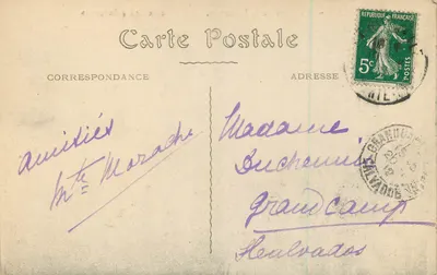 La Rochelle — Wieża Lanterne, zwana Wieżą Czterech Strażników. — Rewers