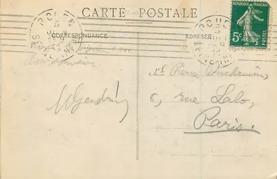 Rouen - Palácio de Justiça — editor desconhecido, número de série não visível — Verso