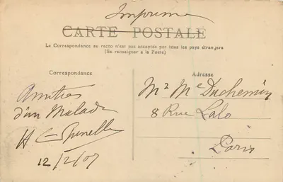 Toulouse - Plein van het Capitool — uitzicht op het tuin met bassin en gebouw — uitgever CP & Cie, n°31 — Achterkant