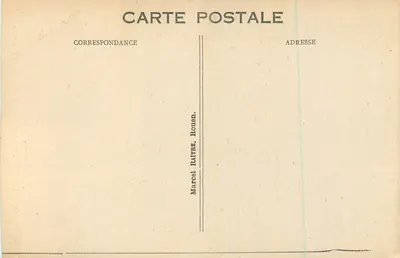 Rouen — Duża Wieża z Godzinami i Fontanna — Wydawca anonimowy, nr 112 — Rewers