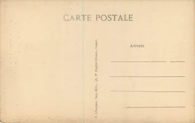 Nantes — Torres de Entrada do Castelo e os Baluartes — F. Chapeau, Nantes — Verso