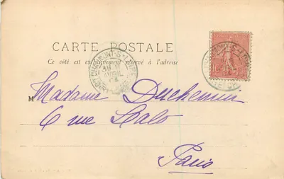 Ambois — Zamek — Façada Louisa XII — Fot. Mme Marchais-Artholze — Rewers