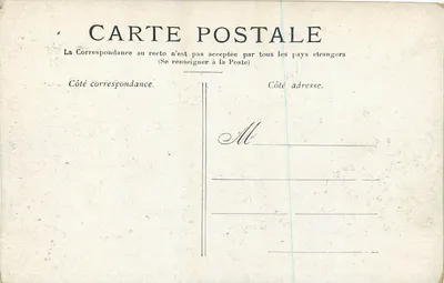Zamek Azay-le-Rideau — widok zamku odbija się w wodzie — wydawca nieodczytelny — Rewers