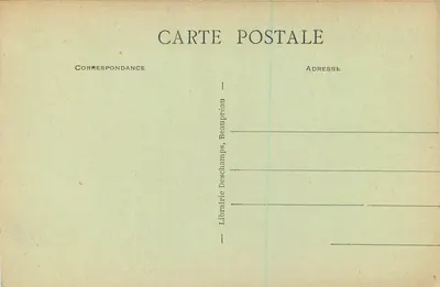 Beaupréau (M.-et-L.) — O Castelo — Porta de entrada — Livraria Deschamps, Beaupréau — Verso