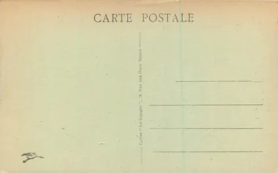 Rouen — Igreja de São Ouen (Fachada) — Cartas 'A Cegonha', 74 Rue aux Ours, Rouen — Verso