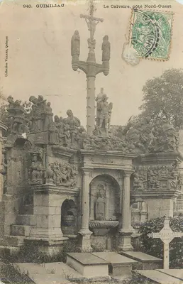 O Calvário, lado Noroeste — Guimiliau, Quimper — Coleção Villand
