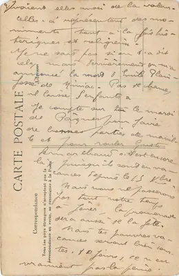 O Calvário, lado Noroeste — Guimiliau, Quimper — Coleção Villand — Verso