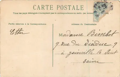 Lírio do vale — Porte Bonheur — Carte postale — Verso