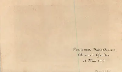 Święta Wieczerza — reprodukcja obrazu — wydawca Carpentier-Bossio, nr P.248 — Rewers