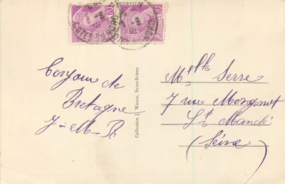 Castelo de Tonquédec (século XV) — demolido pelo Cardeal de Richelieu — A.W. - 323 — Verso