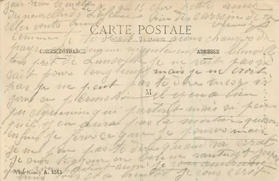 Blainville - A Porta Saint-Antoine — Bastien, litogr. edit., Lunéville — Verso