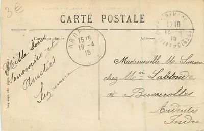 Rambouillet — O Castelo visto dos Canais — Lagrange, editor-fotografia, Rambouillet — Verso