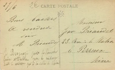 Amiens — Katedra — Placzący Dziecko — R. Caron, fotograf i wydawca, Amiens — Rewers