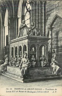 Abadia de Saint-Denis — Túmulo de Luís XII e Ana de Bretanha (1514-1515) — J.F. (n°14)