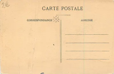 Bilhete postal antigo Vaison Museu Municipal O Imperador Adriano — Verso