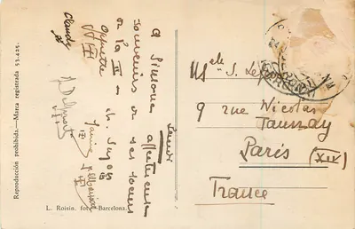 Puigcerdà — Katedra Santa Maria — L. Roisin, fot. Barcelona, n°34 — Rewers