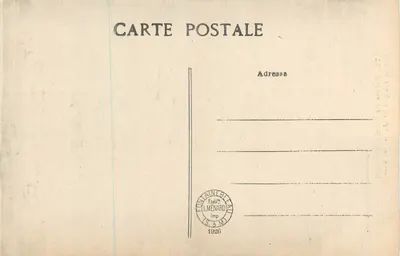Porte de François Ier — Palais de Fontainebleau (Jardin de Diane) — Künstlerische Sammlung L. M. n°172 — Rückseite