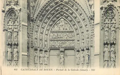 Catedral de Rouen — Portal da Calende (detalhe) — ND