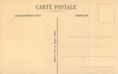Reims — Estátua de Luís XV (1765) — Genot & Chome — Verso