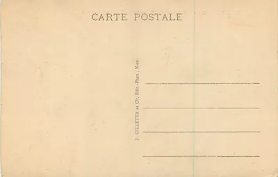 Hotel Eden - Cap-d'Ail (Francja) - Widok z ogrodu — Wydawca Gilletta — Rewers