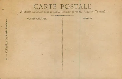La Romance — Una stella d'amore — Collezione del Petit Parisien, n°9 — Verso