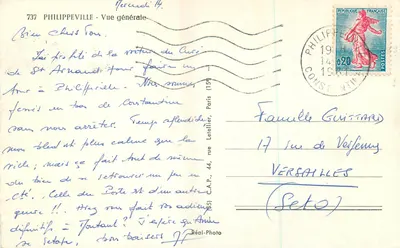 Philippeville — Vista geral — Réal-Photo, n°737 — Verso