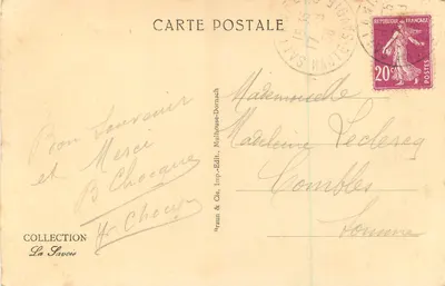 Sallanches — Estátua da Paz (1789-1889) — erguida para o centenário da Revolução Francesa — Verso
