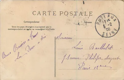 Puteaux — Quai National et le Pont de Neuilly — E.L.D. n°34 — Verso