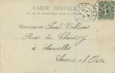 Puteaux — A Ilha Rothschild — Ch. Rey, editor, 26, Av. Richard-Wallace, em Puteaux — Verso