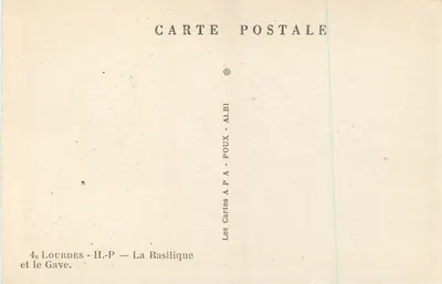Lourdes — La Basilica e il Gave — editore APA — Verso