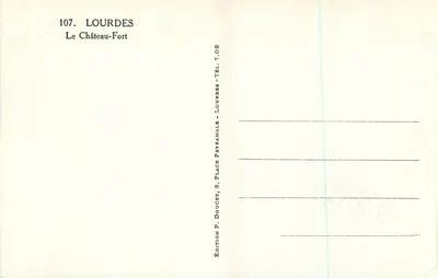 Lourdes — Zamek Fort — Wydawca Edluf — Rewers