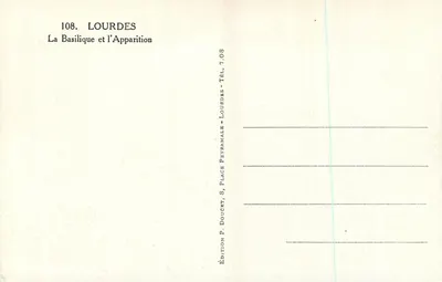 Lourdes — Aparecida de Nossa Senhora — Edição P. Doucet — Verso