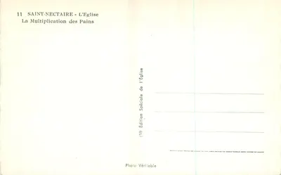 Saint-Nectaire - La Iglesia — La Multiplicación de los Panes — Edición Especial de la Iglesia — Reverso