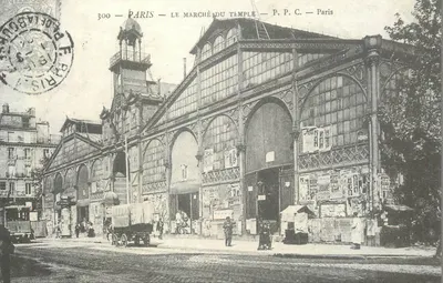 Paris — O Mercado do Templo — P.P.C. — Paris