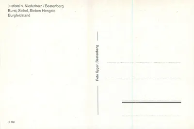 Justistal v. Niederhorn / Beatenberg — Burst, Sichel, Sieben Hengste — Foto Gyger, Beatenberg, C 99 — Rewers