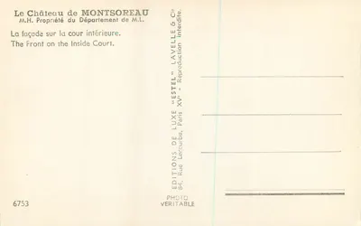 Castello di Montsoreau — facciata sul cortile interno — Estel — Verso