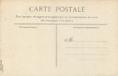 LILLE - O Square Jussieu — Busto e estátua em um parque arborizado — Editor AQUA-Photo & Cie, n°32 — Verso