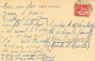 Saint-Guénolé-Penmarc'h — Rochos da Costa Selvagem — editor não identificado, n° 39 — Verso