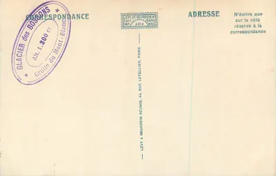 Massif Mont Blanc — Glacier Bossons i Tacconnaz — LL — Rewers