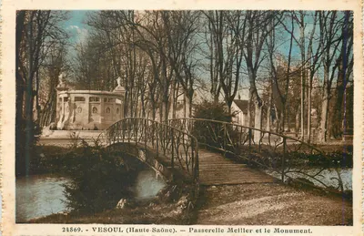 Vesoul (Haute-Saône) — Passerelle Meiller e o Monumento