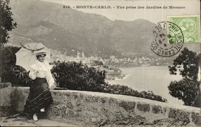 Monte-Carlo - Vue prise des Jardins de Monaco — Édition Gilletty, n° 818
