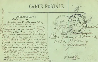 Luchon — La Vallée du Lys, vue de la rue d'Enfer — LL. — N° 147 — Verso