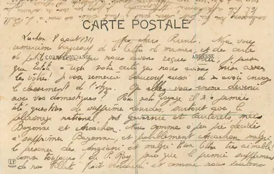 Pyrreny (1. seria) — 8. Luchon. Zbiór doliny Lys — Fototypia Labouche Frères, Toulouse — Rewers
