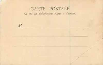 Avenida de Neuilly — Paris — B.F. Paris — Verso