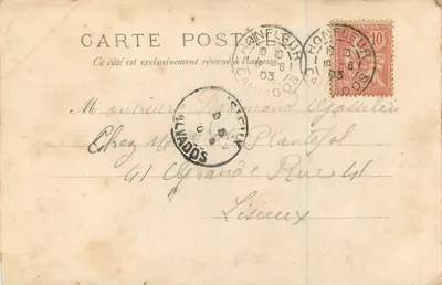 Honfleur — Katedra Najświętszej Maryi Panny Wszelkiemocnej — V.P. Nr 1262 — Rewers
